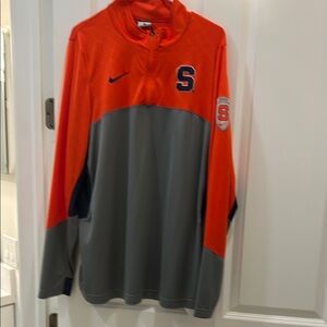 Nike Syracuse Orange and Gray Pullover